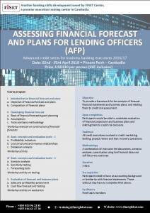 1. Assessing Financial Forecast And Plans For Lending Officers (AFP)