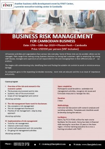 Business Risk Management For Cambodian Business