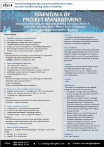 8-9 May 2017 - Essentials of Project Management-1