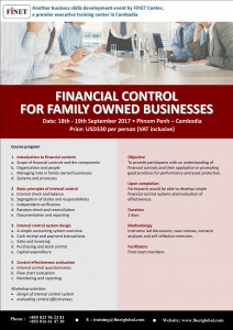 18-19 September 2017 - Financial controls for family owned businesses-1