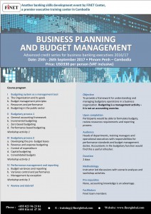 25-26 September 2017 - BUSINESS PLANNING AND BUDGET MANAGEMENT-1