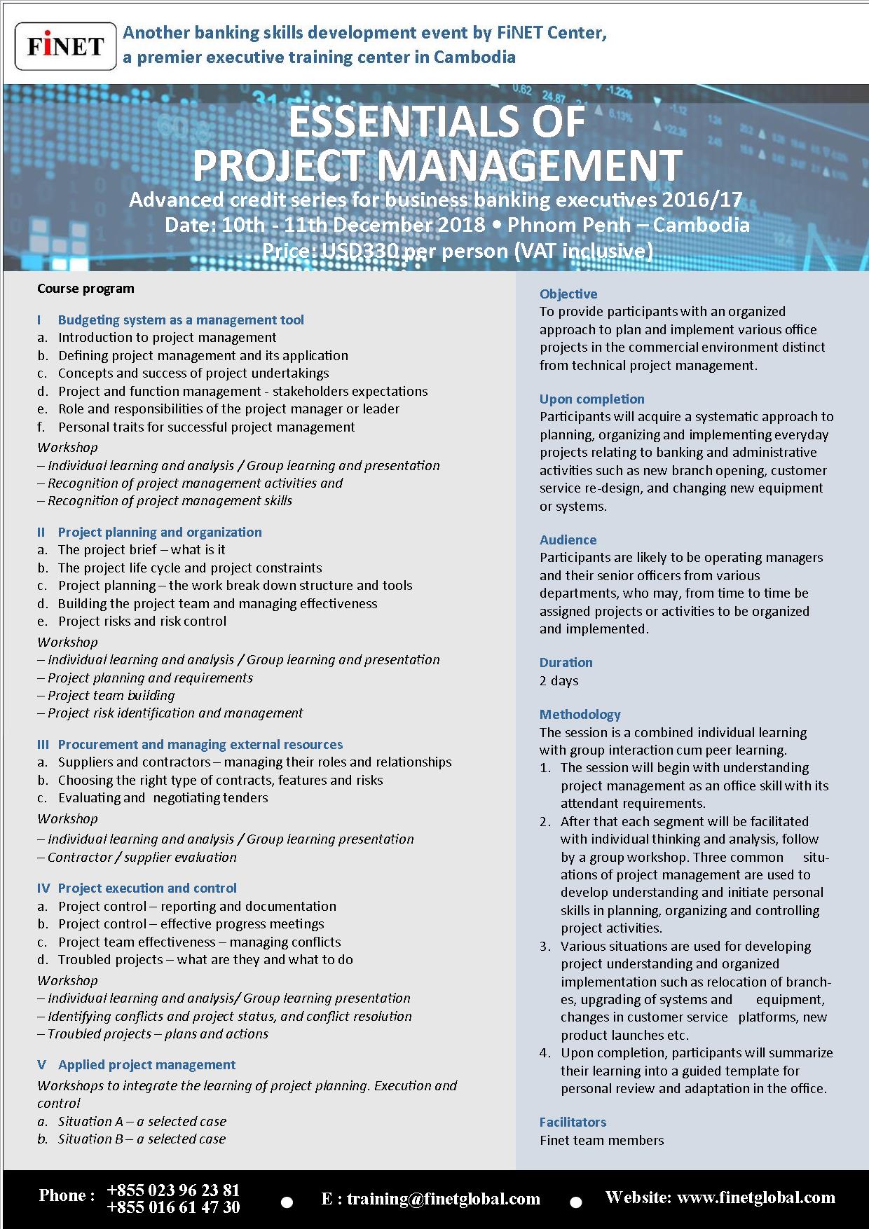 Project Manager Essentials Essentials Of Project Management